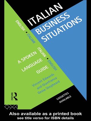 cover image of Italian Business Situations